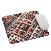 Vintage Ukrainian carpet mouse pad with vibrant traditional patterns, smooth surface, and non-slip base for enhanced precision and comfort.