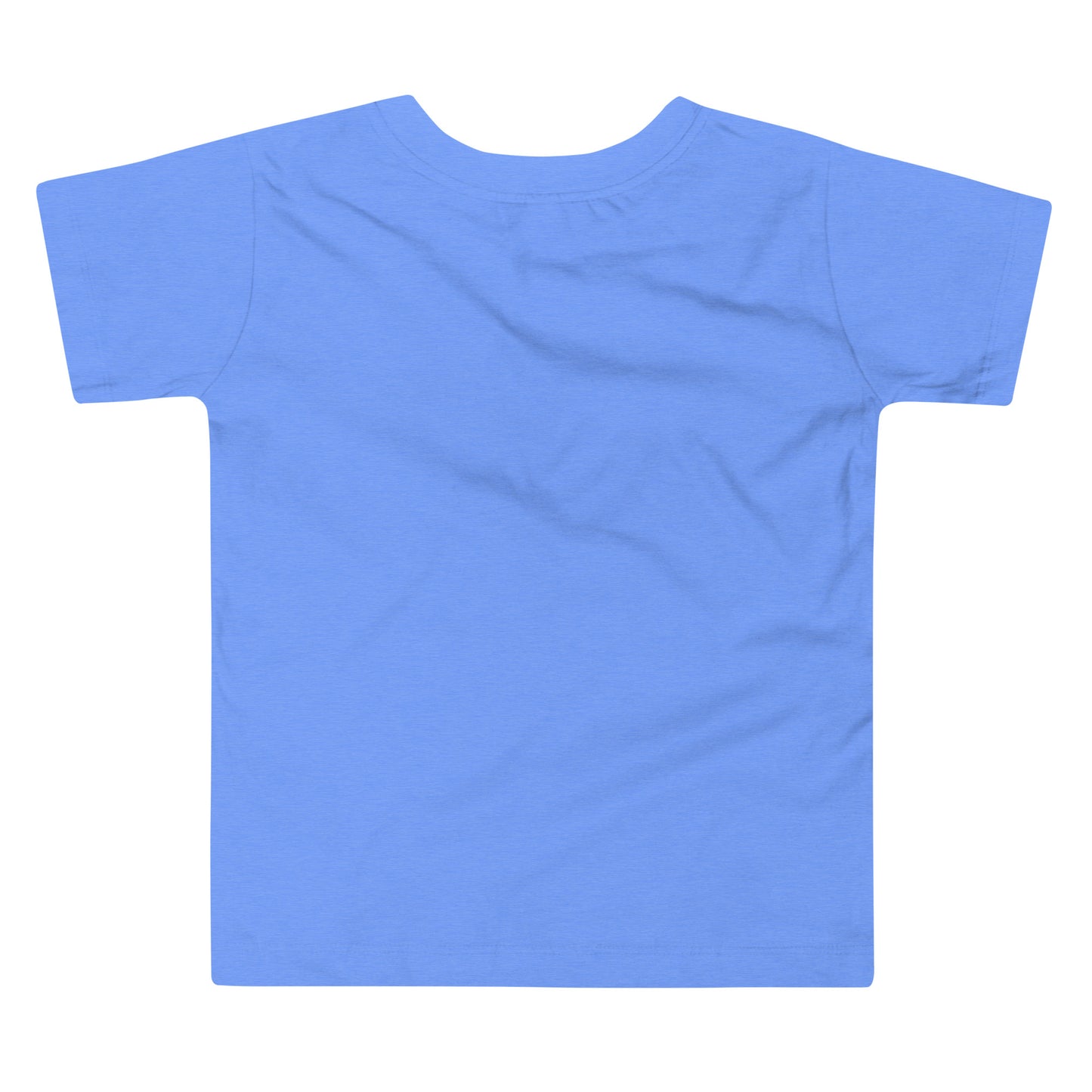 Blue toddler short sleeve T-shirt with Ukraine design, made from 100% combed cotton, perfect for casual outings and playtime.