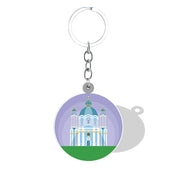 Ukrainian Trident Keychain Pendant with Iconic Symbol in Acrylic Design