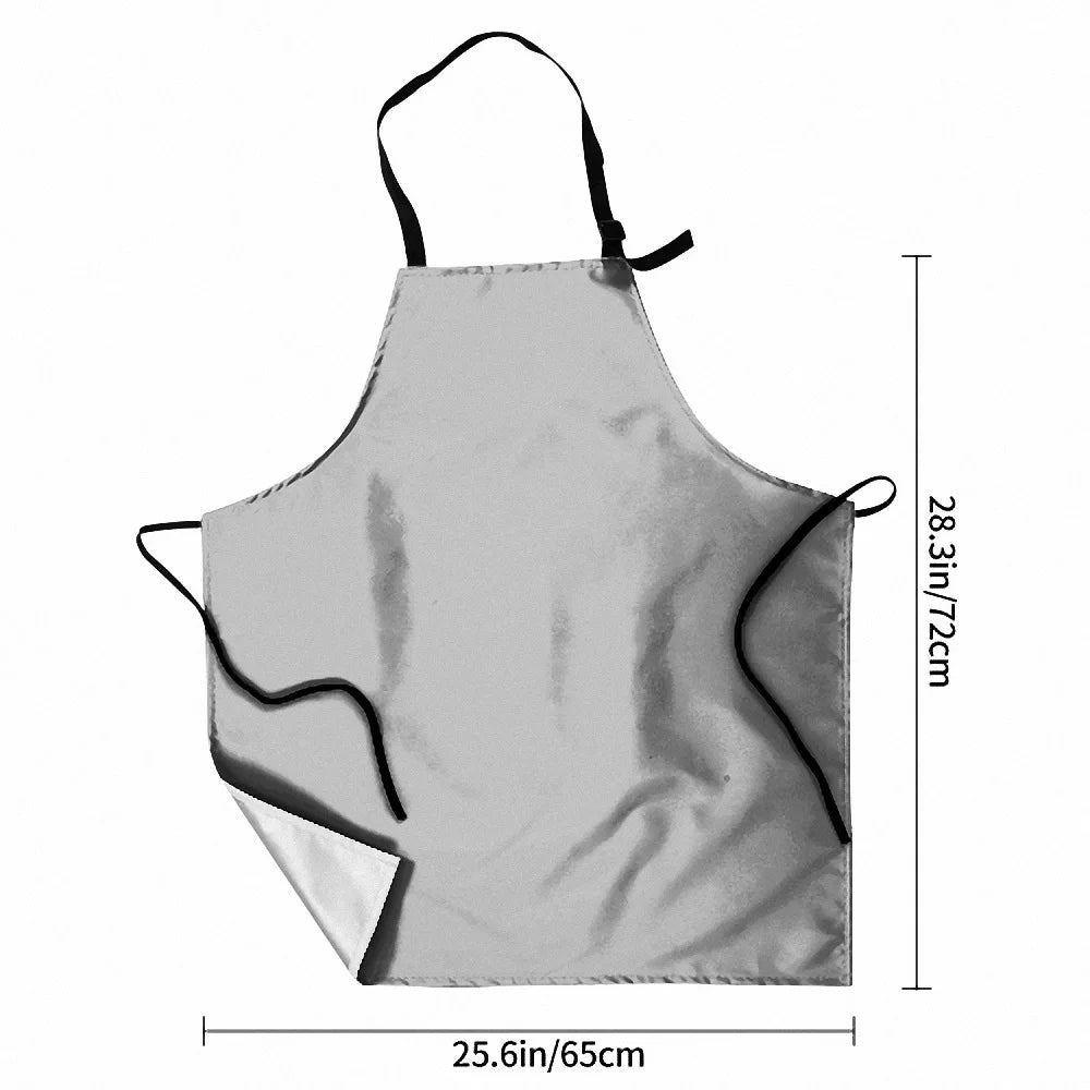 Ukrainian Embroidered Pattern Apron with adjustable straps, dimensions 28.3in x 25.6in (72cm x 65cm), high-quality polyester material.