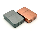 Ukrainian gasoline lighter set with bronze and silver finish, featuring national coat of arms design for collectors and everyday use.