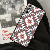 Ukrainian Pattern Phone Case for Samsung Galaxy with traditional ornament design, ideal for S23, S22, S24 models, durable protective cover