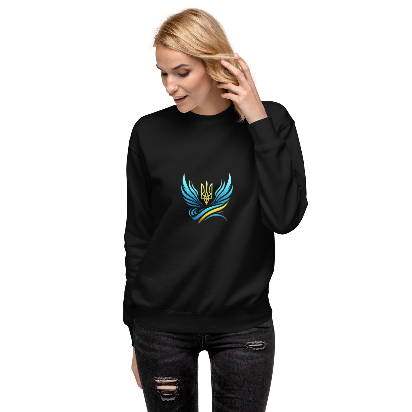 Ukrainische Vibe Trizub Kollektion - Unisex Premium Sweatshirt