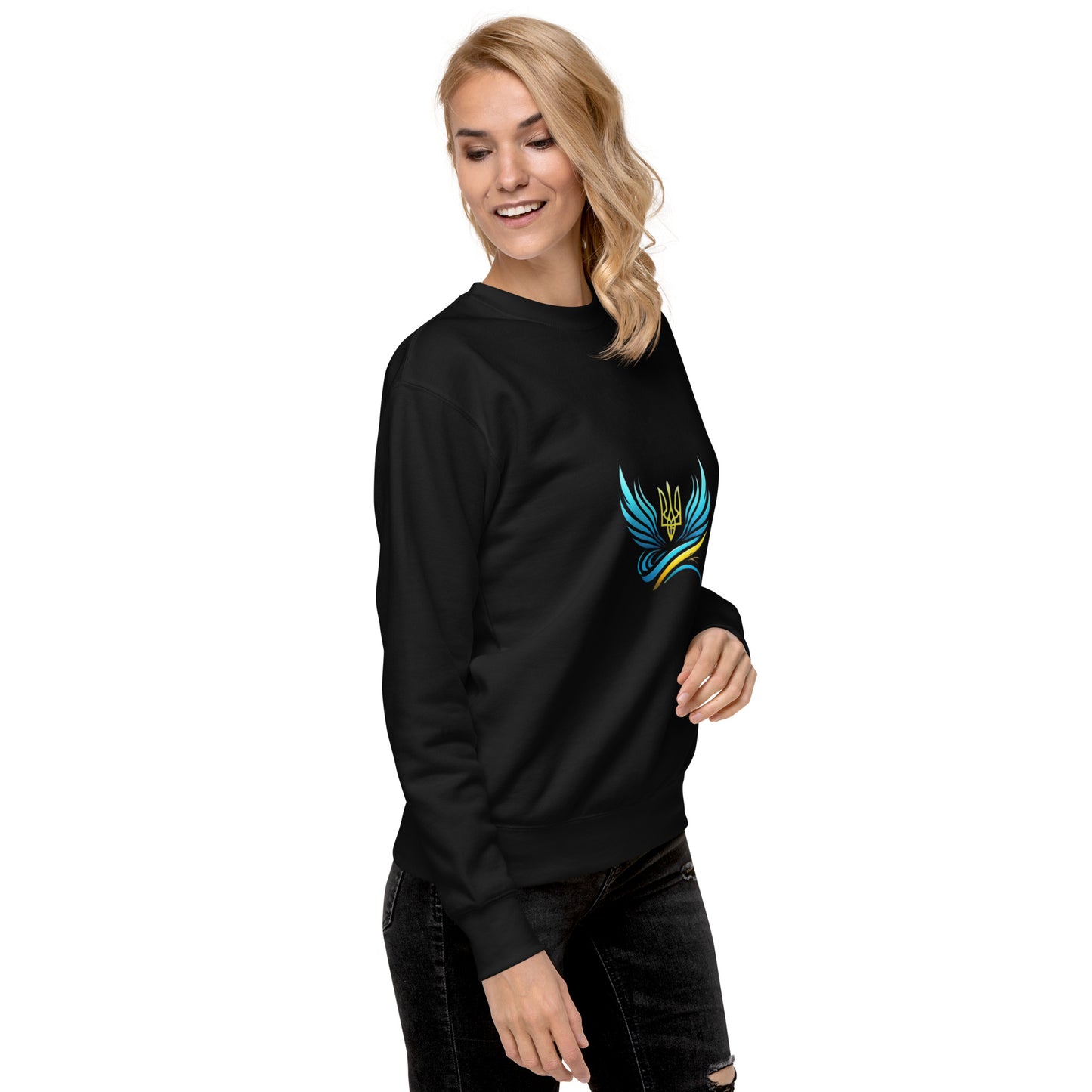 Ukrainische Vibe Trizub Kollektion - Unisex Premium Sweatshirt