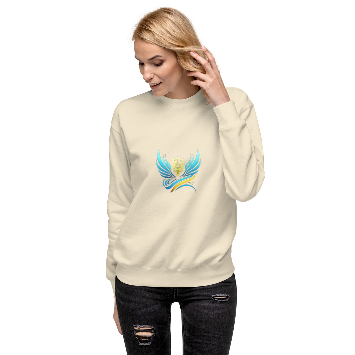 Ukrainische Vibe Trizub Kollektion - Unisex Premium Sweatshirt