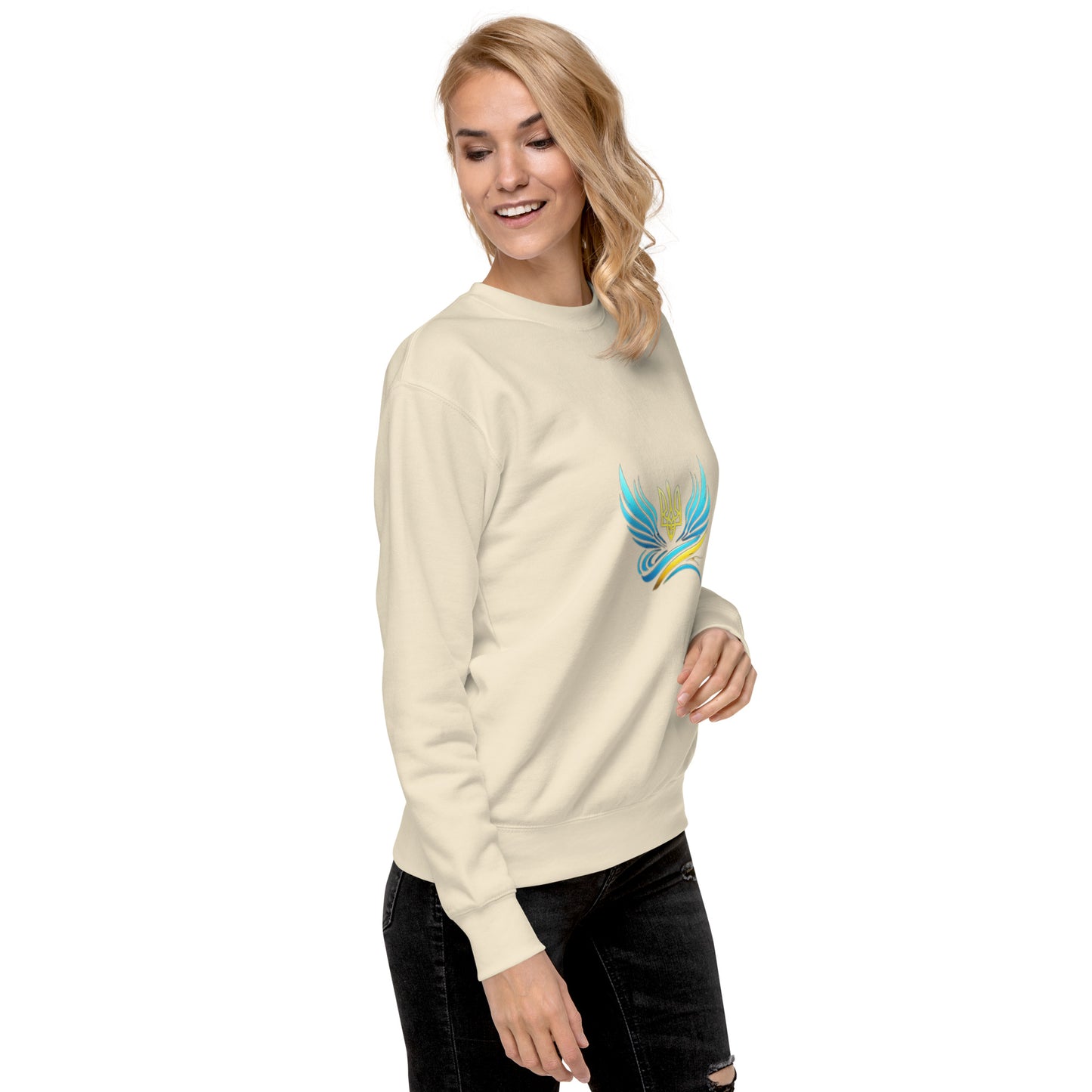 Ukrainische Vibe Trizub Kollektion - Unisex Premium Sweatshirt