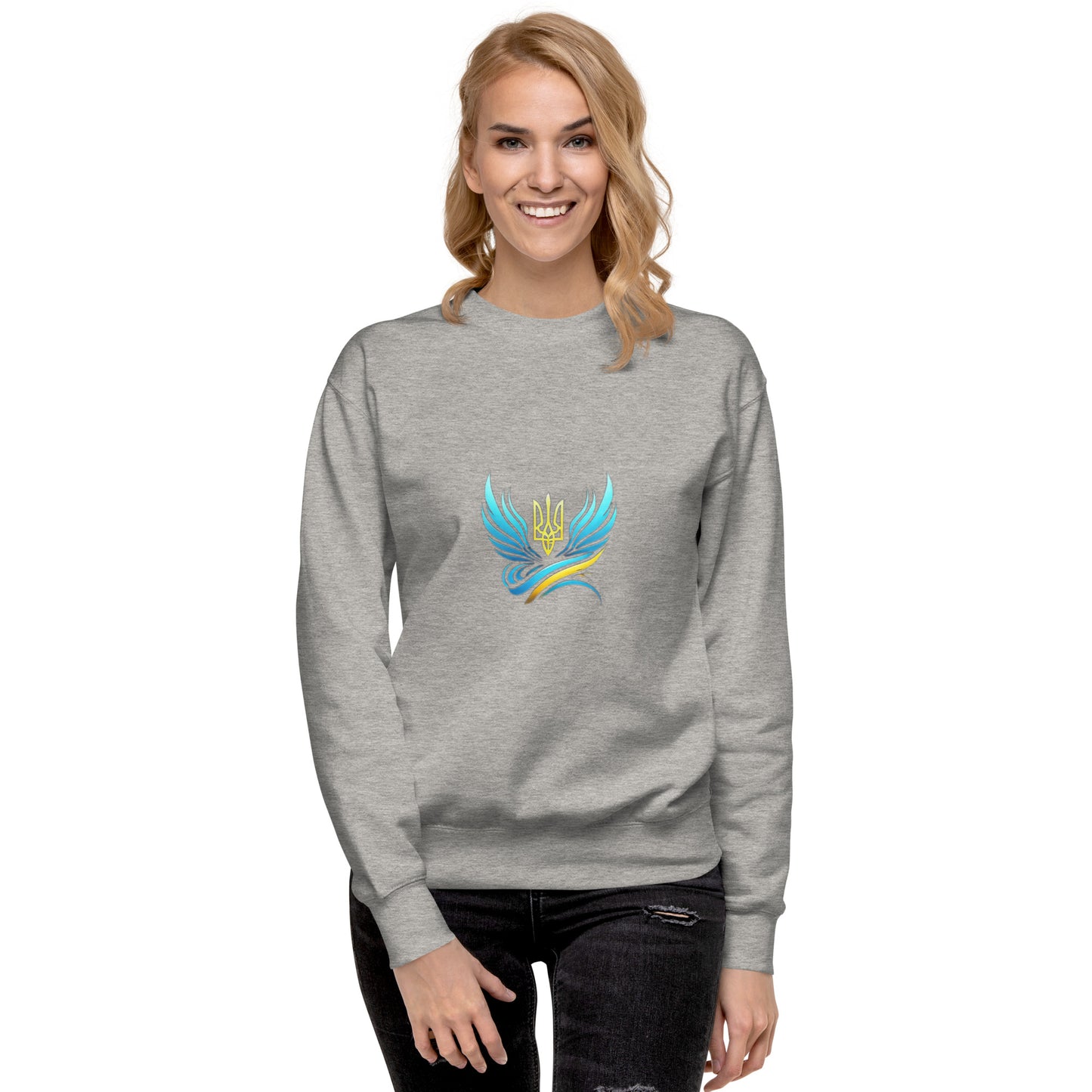 Ukrainische Vibe Trizub Kollektion - Unisex Premium Sweatshirt