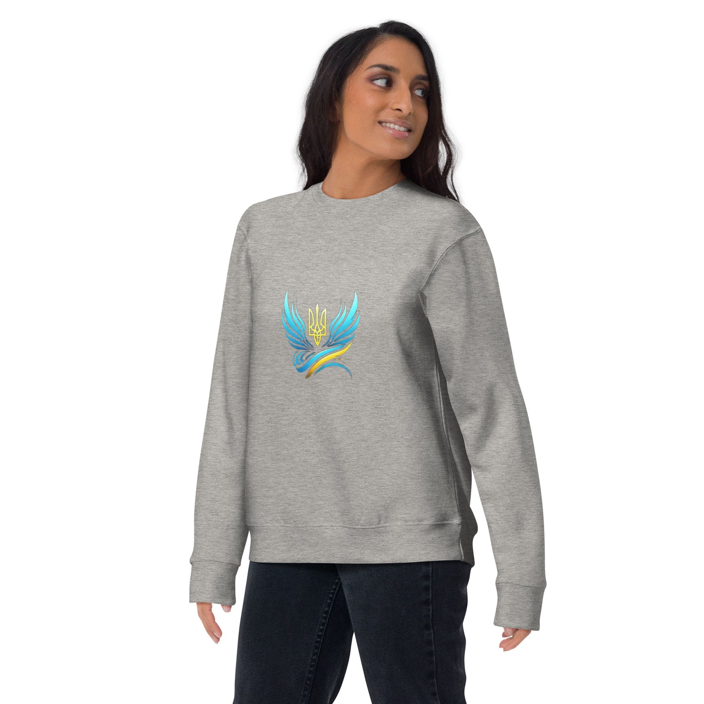 Ukrainische Vibe Trizub Kollektion - Unisex Premium Sweatshirt