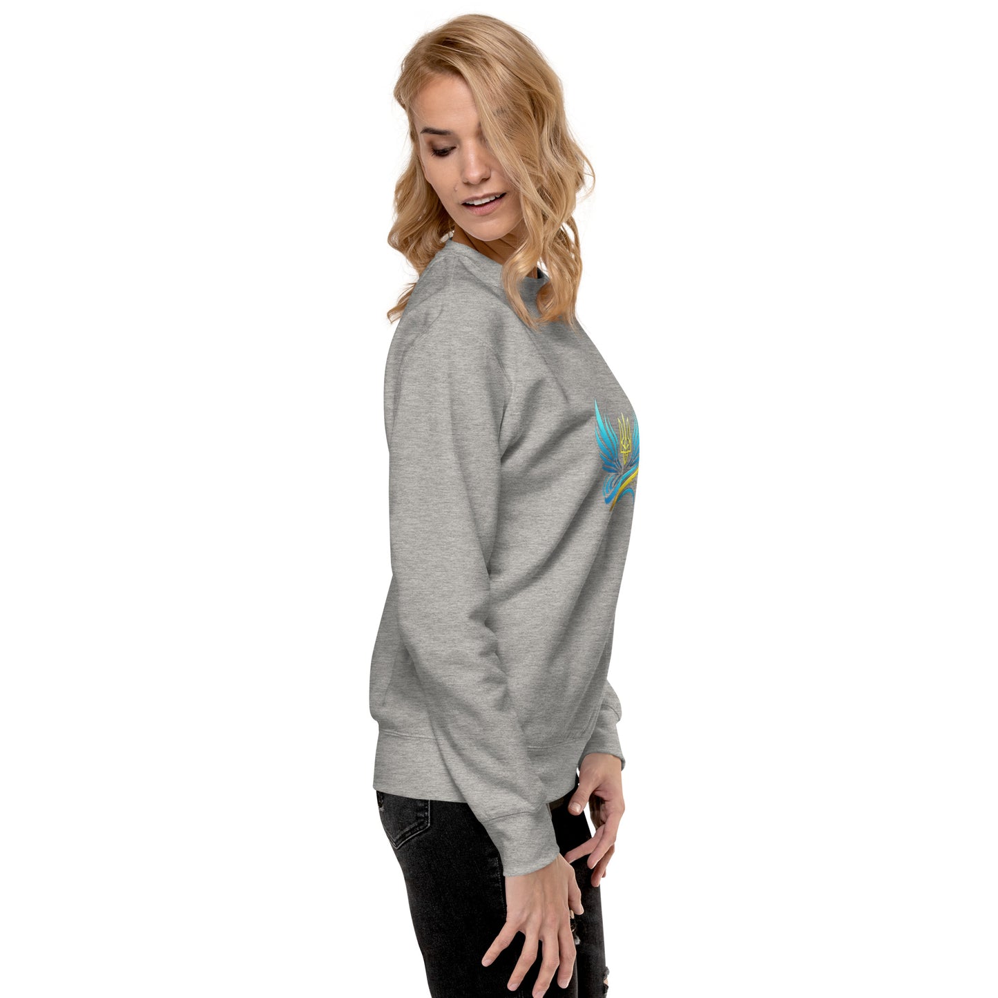 Ukrainische Vibe Trizub Kollektion - Unisex Premium Sweatshirt