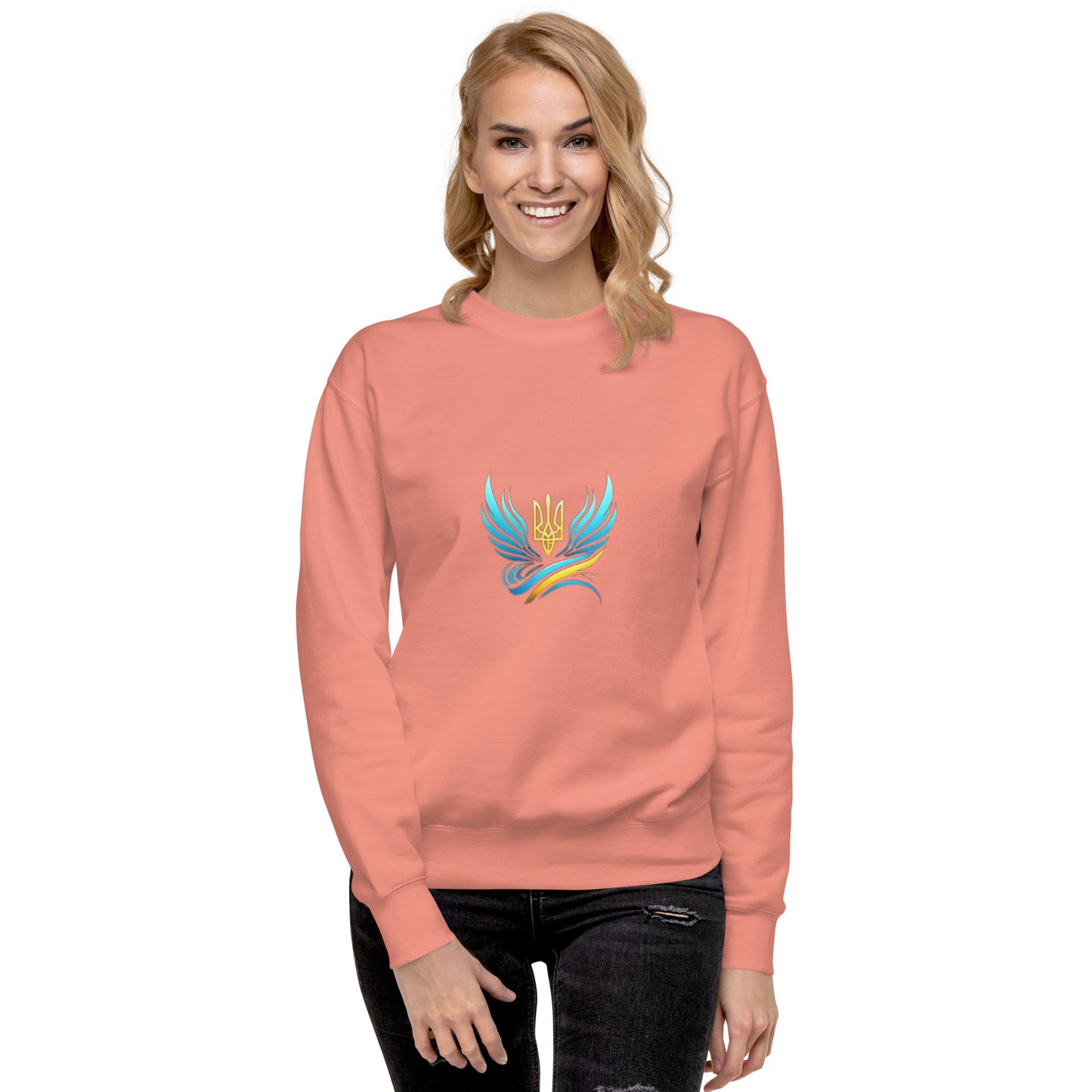 Ukrainische Vibe Trizub Kollektion - Unisex Premium Sweatshirt