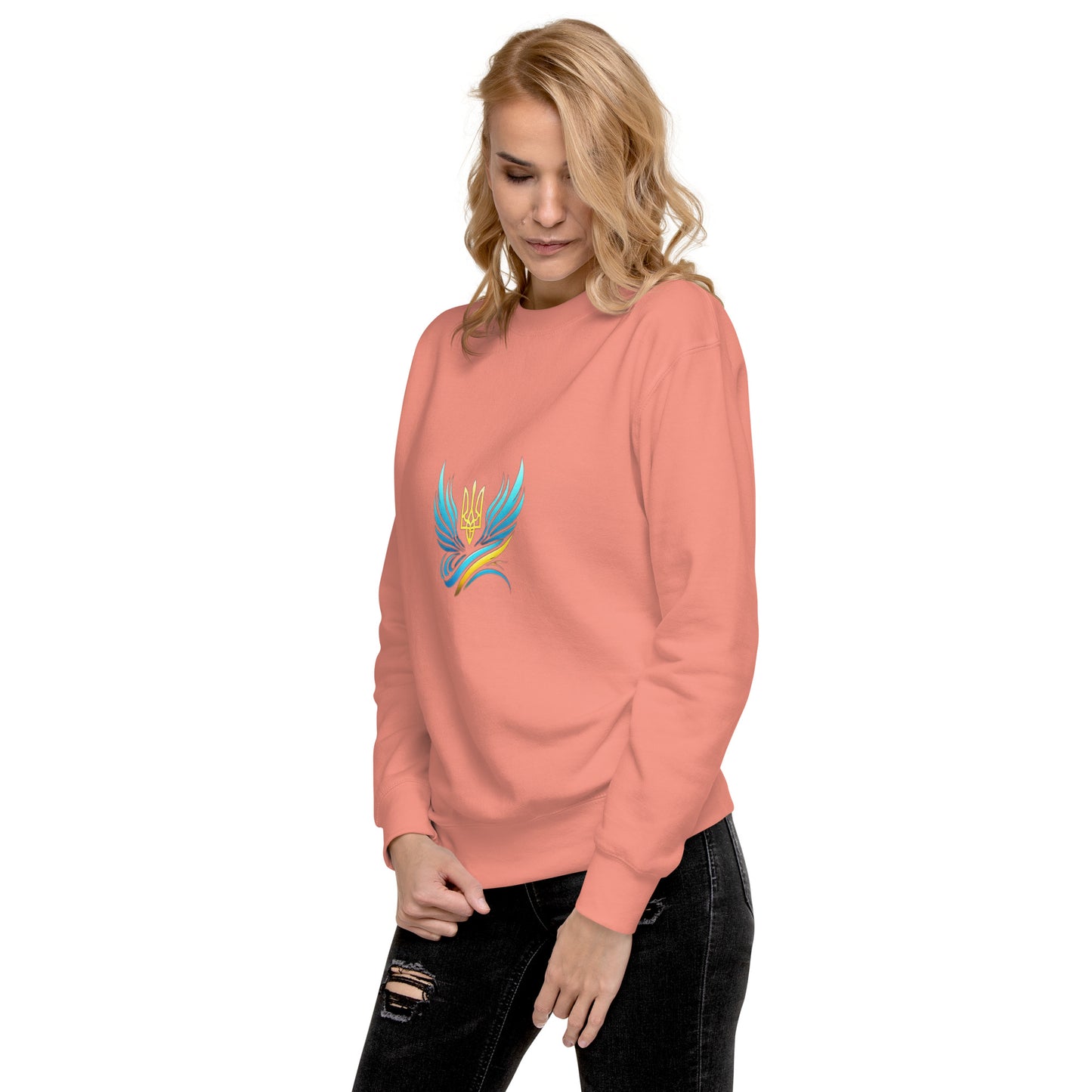 Ukrainische Vibe Trizub Kollektion - Unisex Premium Sweatshirt