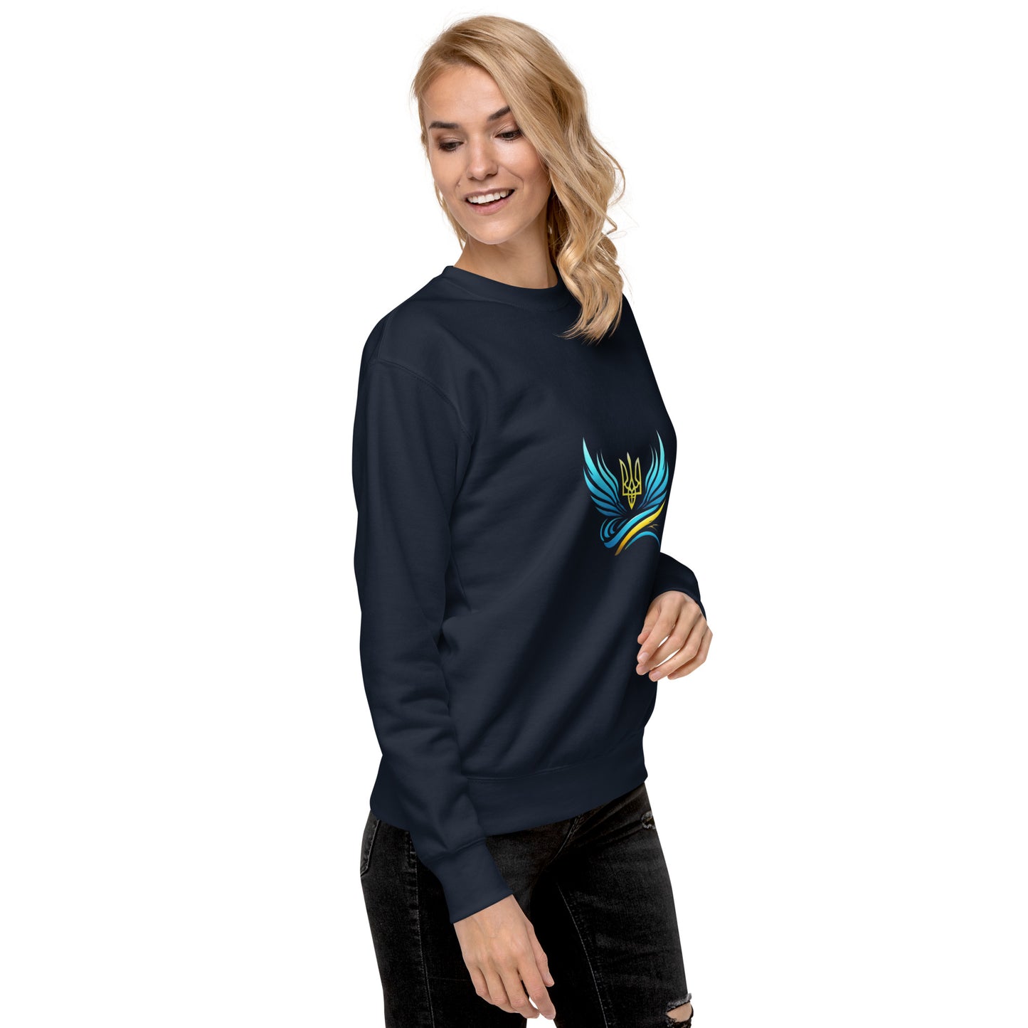 Ukrainische Vibe Trizub Kollektion - Unisex Premium Sweatshirt