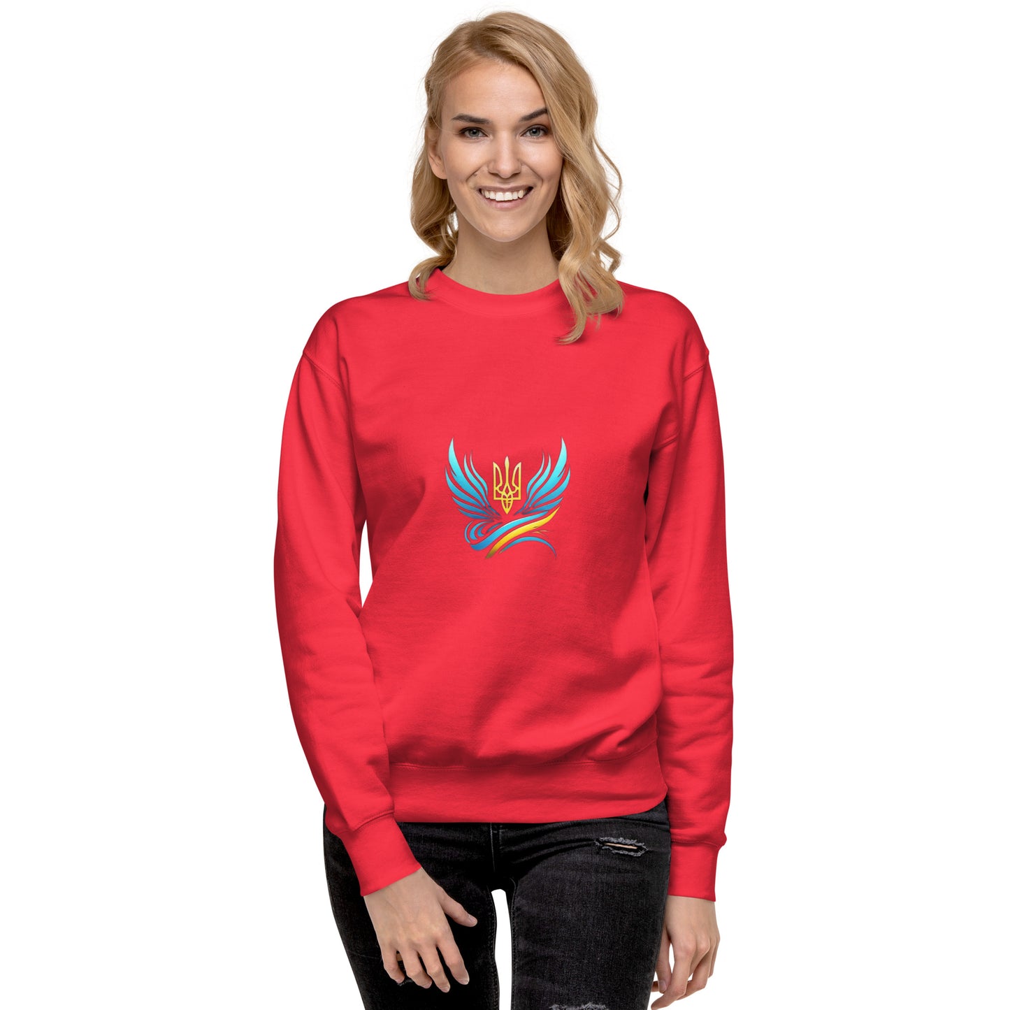 Ukrainische Vibe Trizub Kollektion - Unisex Premium Sweatshirt