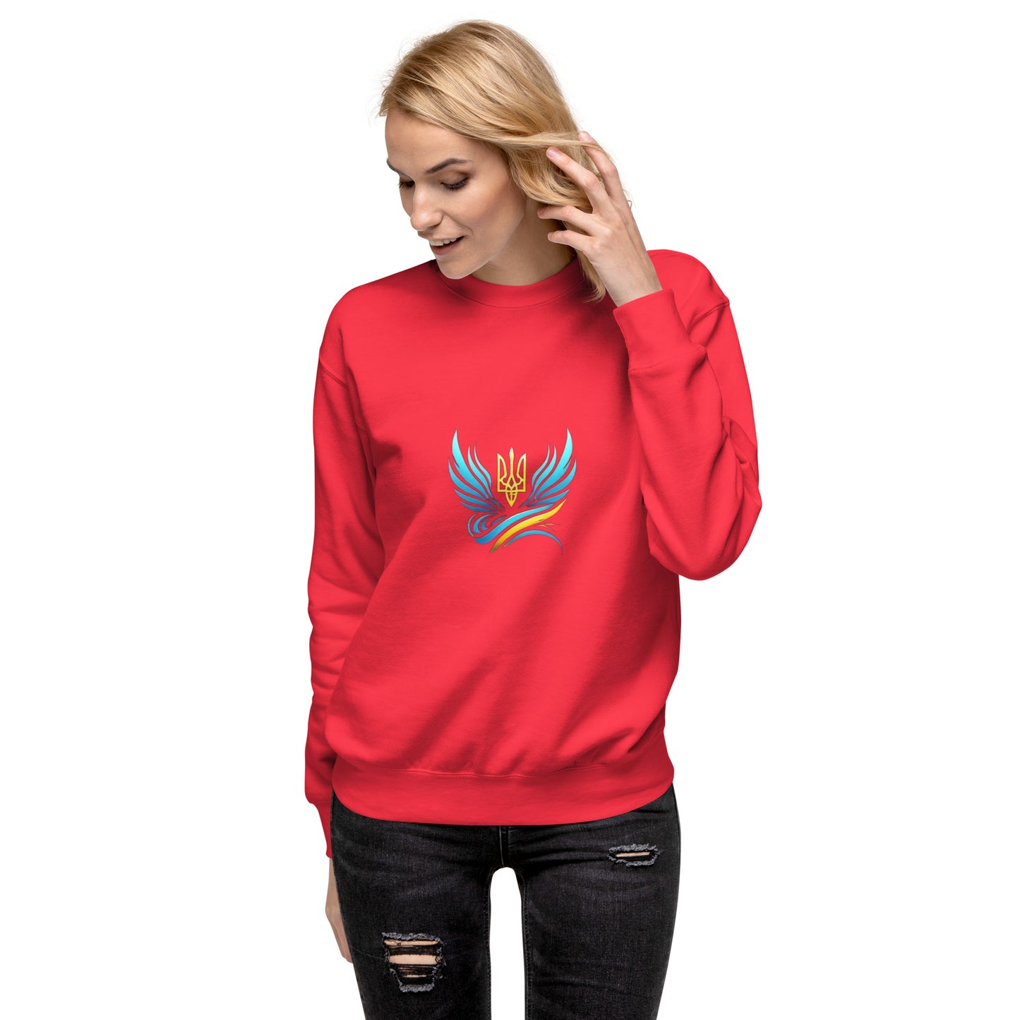 Ukrainische Vibe Trizub Kollektion - Unisex Premium Sweatshirt