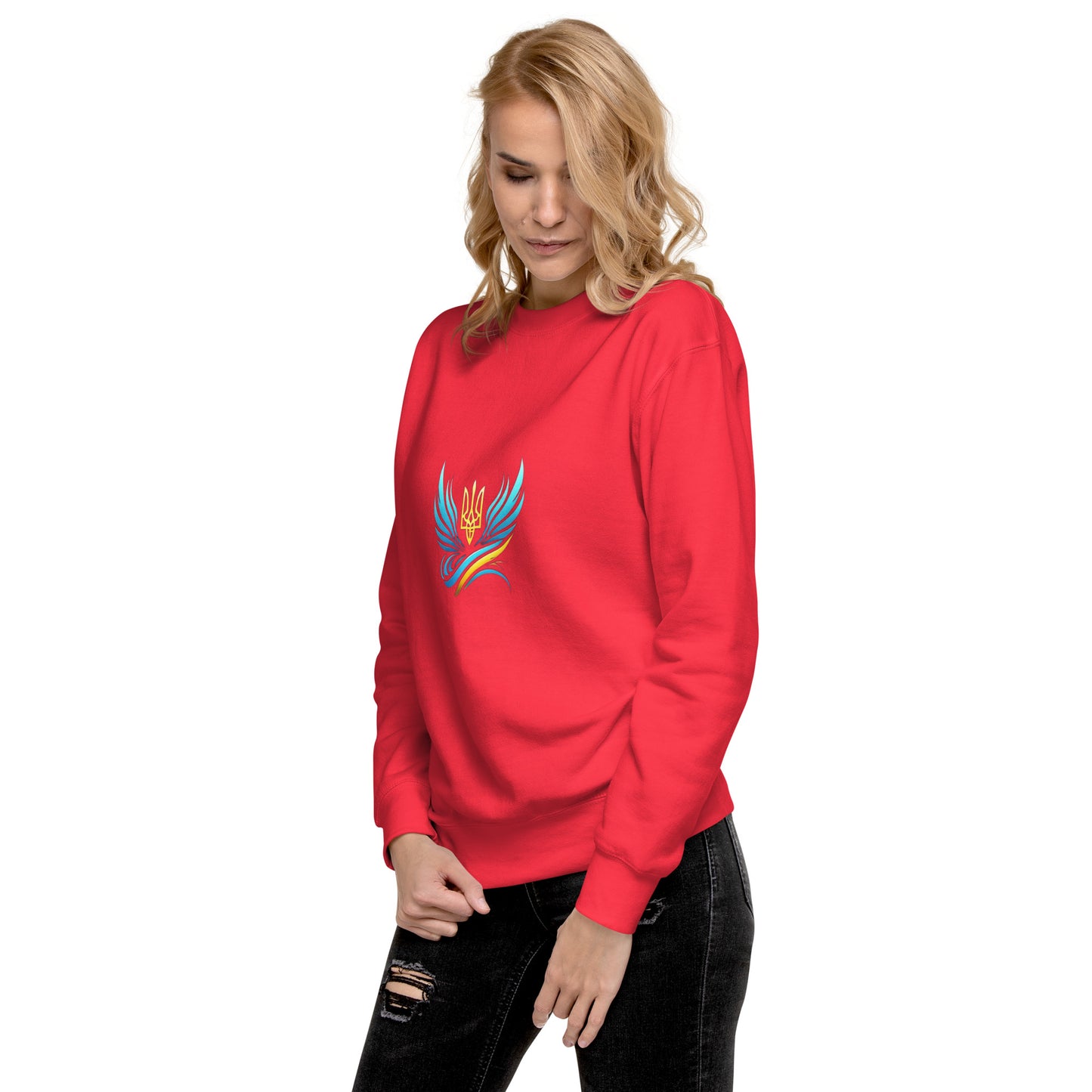 Ukrainische Vibe Trizub Kollektion - Unisex Premium Sweatshirt