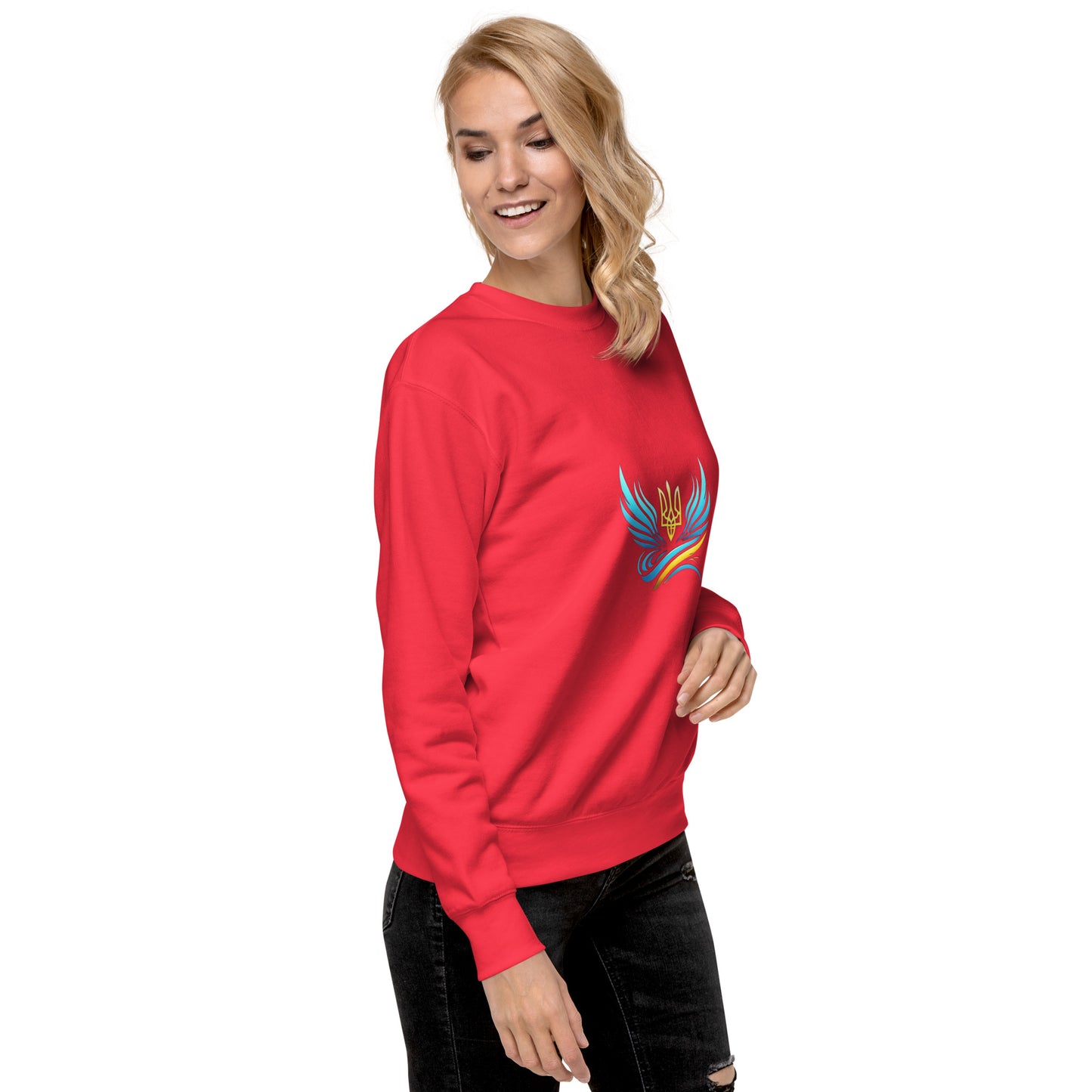 Ukrainische Vibe Trizub Kollektion - Unisex Premium Sweatshirt