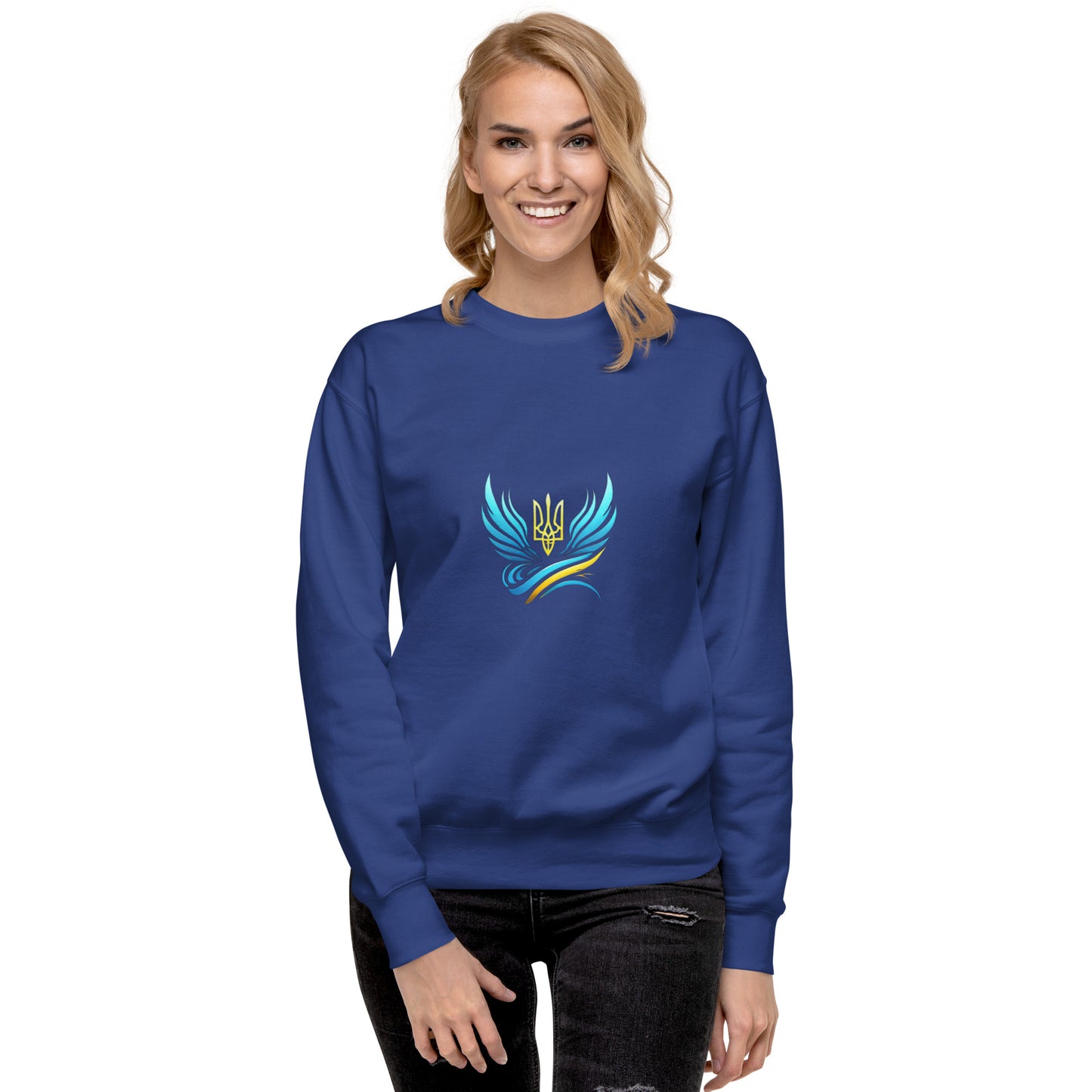 Ukrainische Vibe Trizub Kollektion - Unisex Premium Sweatshirt