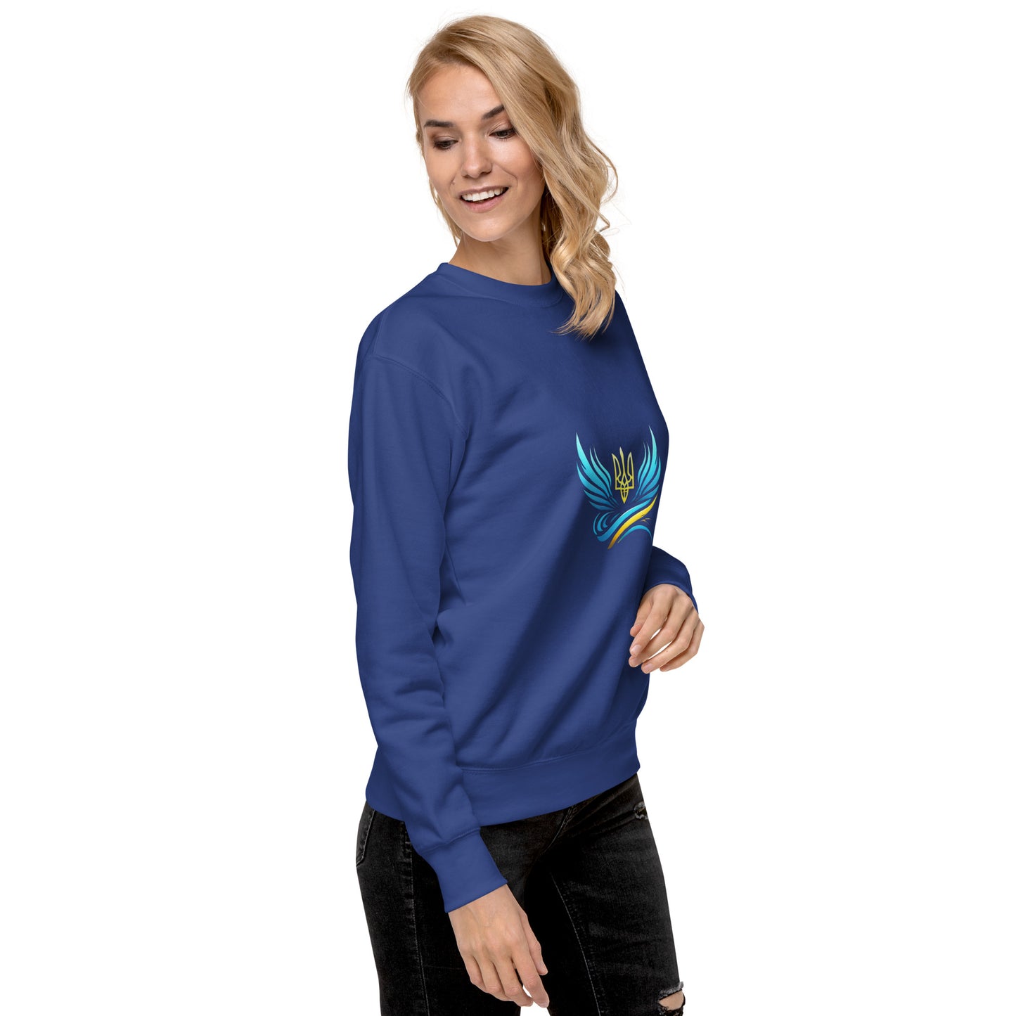 Ukrainische Vibe Trizub Kollektion - Unisex Premium Sweatshirt