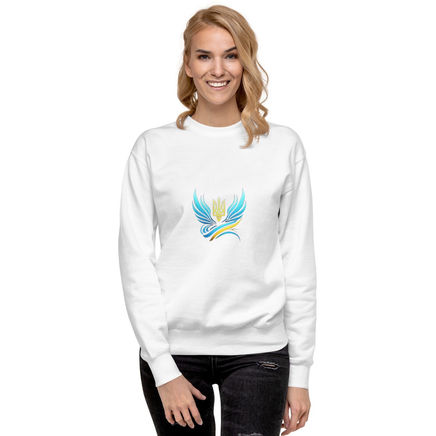 Ukrainische Vibe Trizub Kollektion - Unisex Premium Sweatshirt