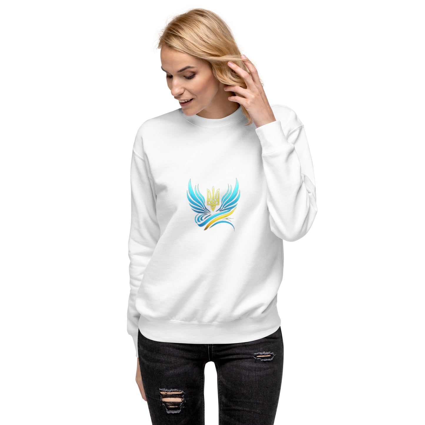 Ukrainische Vibe Trizub Kollektion - Unisex Premium Sweatshirt