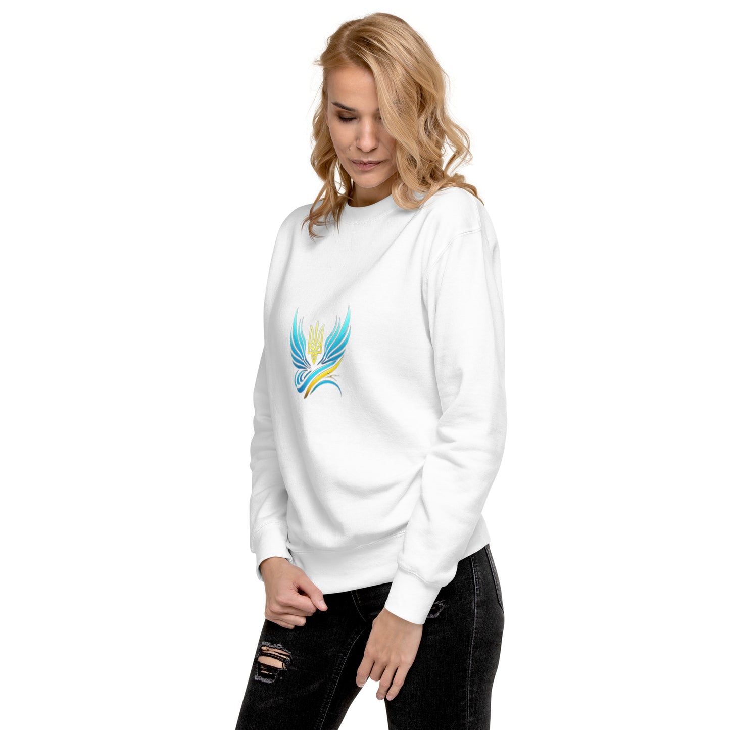 Ukrainische Vibe Trizub Kollektion - Unisex Premium Sweatshirt