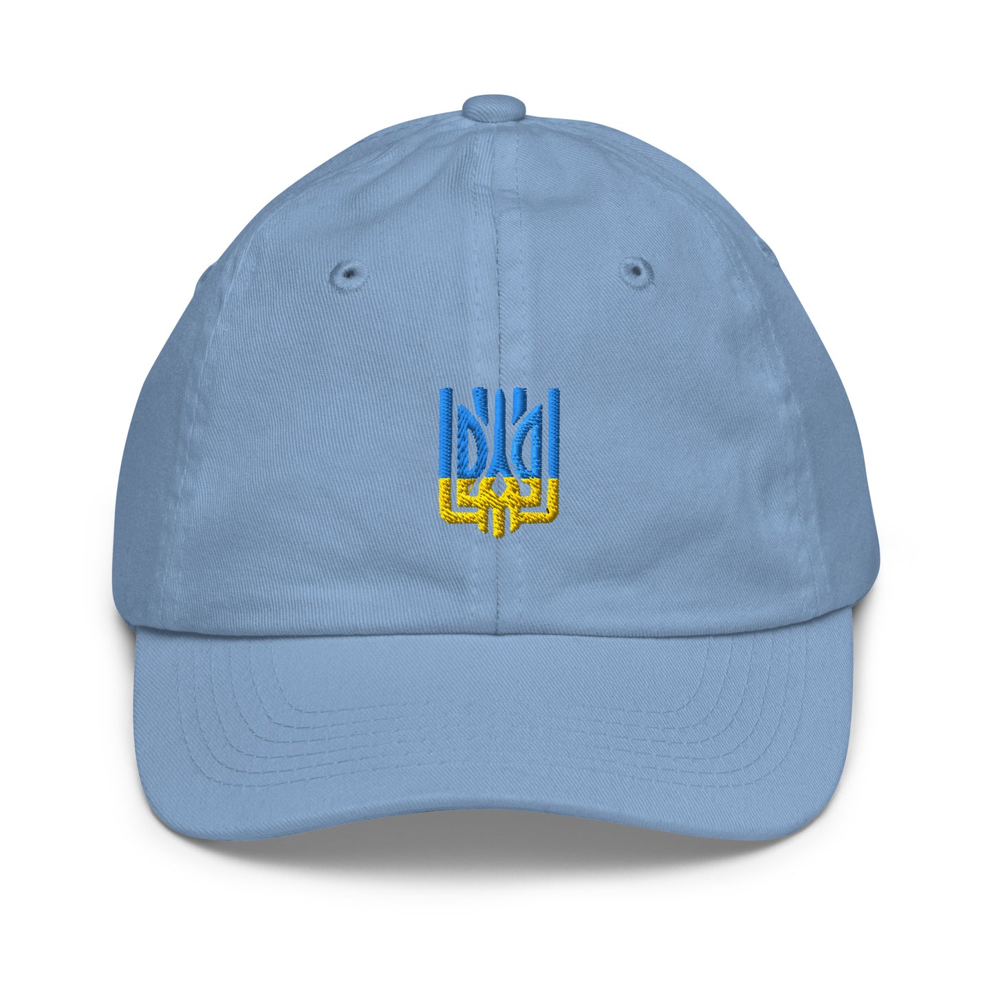 Youth Baseball Cap with Ukrainian Tryzub – Breathable, Adjustable, and Perfect for Active Kids