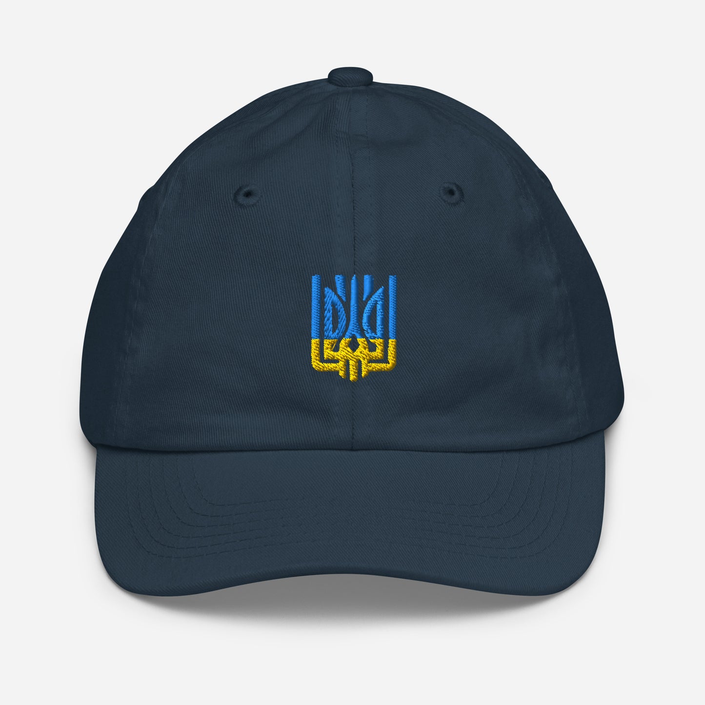 Youth Baseball Cap with Ukrainian Tryzub – Breathable, Adjustable, and Perfect for Active Kids