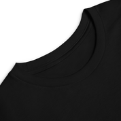 Youth long sleeve shirt in black with a close-up of the classic crew neck, made from soft Airlume combed and ring-spun cotton.